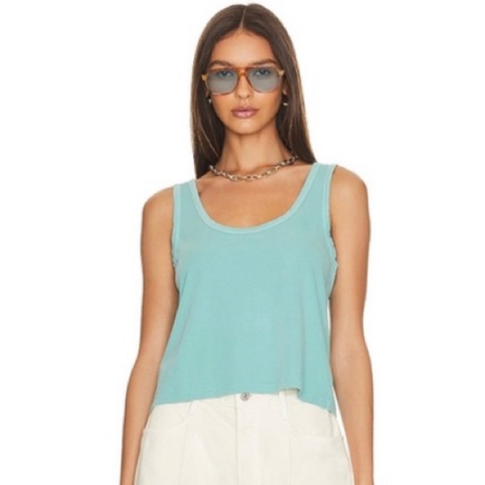 Tularosa The Nora Tank Top in Aqua Splash
